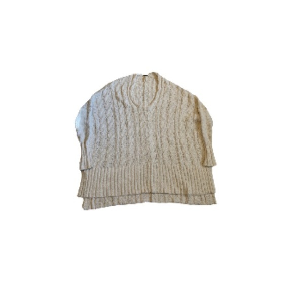 Free People Oversized Cream Sweater - Women’s Size XS - Picture 1 of 7